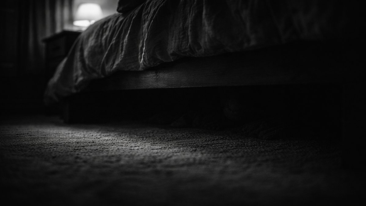 Esa noche entendí el miedo infantil: algo respiraba lentamente debajo de mi cama