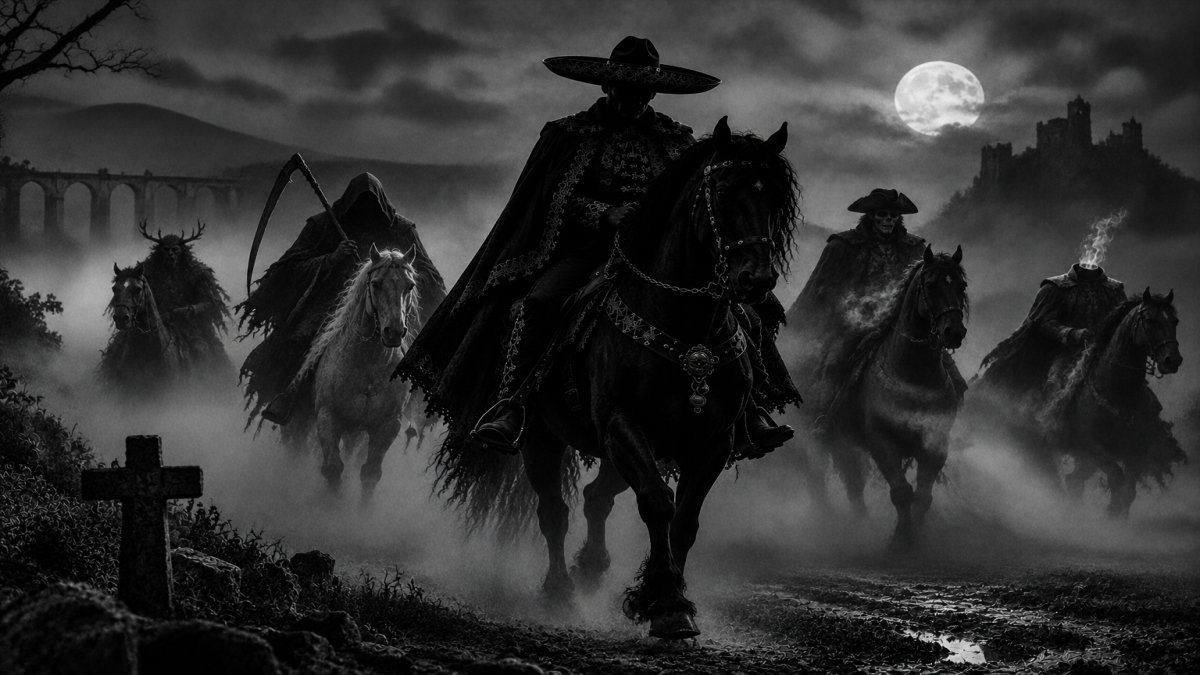 Descubre el misterio de El Charro Negro y los jinetes fantasma del mundo