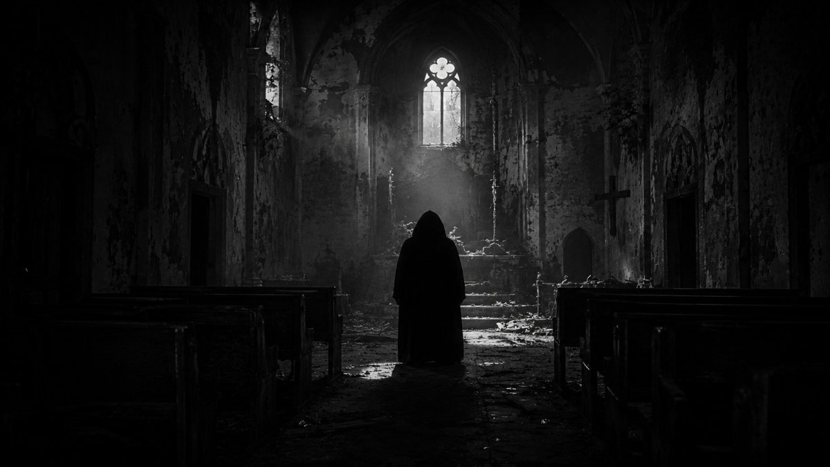 La aterradora silueta que capturé en la iglesia abandonada: un misterio sin resolver